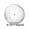 Outline Map of the Area around 26° 1' 26" S, 147° 49' 29" W, rectangular outline