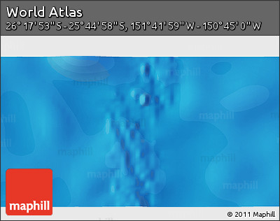 Political 3D Map of the Area around 26° 1' 26" S, 151° 13' 29" W
