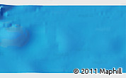 Physical 3D Map of the area around 26° 1' 26" S, 155° 37' 30" E