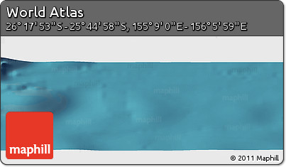 Satellite Panoramic Map of the Area around 26° 1' 26" S, 155° 37' 30" E