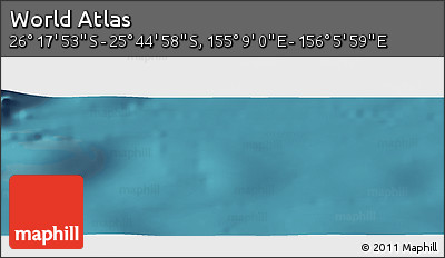 Satellite Panoramic Map of the Area around 26° 1' 26" S, 155° 37' 30" E