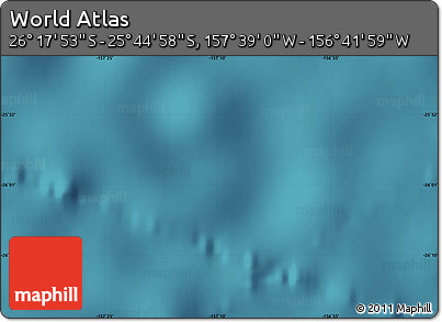 Satellite Map of the Area around 26° 1' 26" S, 157° 10' 30" W
