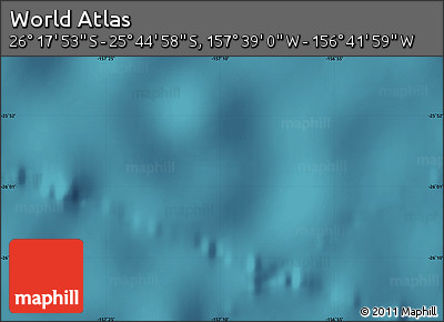 Satellite Map of the Area around 26° 1' 26" S, 157° 10' 30" W