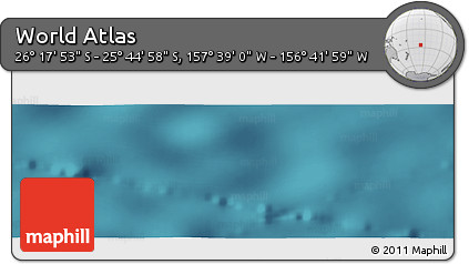 Satellite Panoramic Map of the Area around 26° 1' 26" S, 157° 10' 30" W