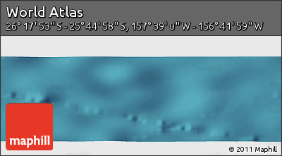 Satellite Panoramic Map of the Area around 26° 1' 26" S, 157° 10' 30" W