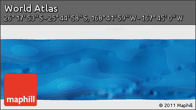 Political Panoramic Map of the Area around 26° 1' 26" S, 168° 13' 29" W
