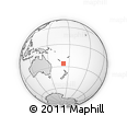 Outline Map of the Area around 26° 1' 26" S, 171° 46' 30" E, rectangular outline