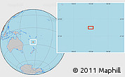 Gray Location Map of the area around 26° 1' 26" S, 173° 28' 29" E