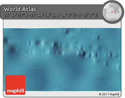 Satellite 3D Map of the Area around 26° 1' 26" S, 1° 46' 29" E