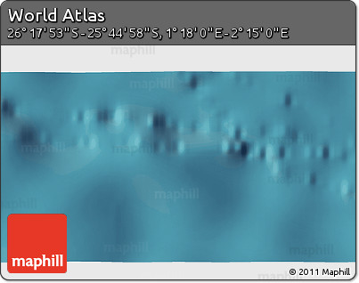 Satellite 3D Map of the Area around 26° 1' 26" S, 1° 46' 29" E