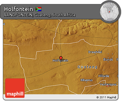 Physical 3D Map of Holfontein