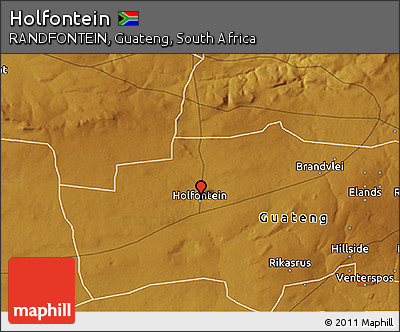 Physical 3D Map of Holfontein