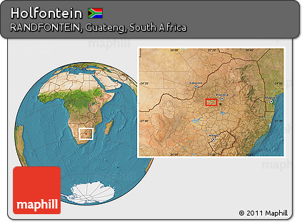Satellite Location Map of Holfontein
