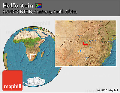 Satellite Location Map of Holfontein