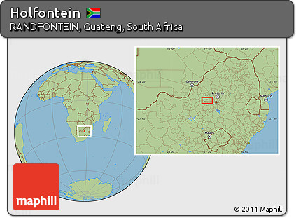 Savanna Style Location Map of Holfontein