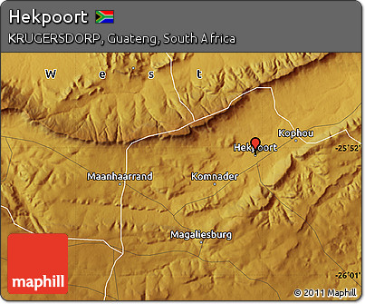 Physical Map of Hekpoort