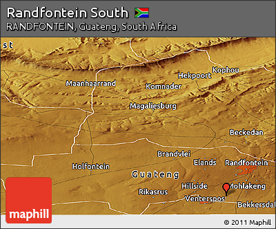 Physical Panoramic Map of Randfontein South
