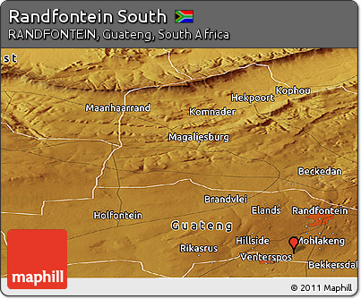 Physical Panoramic Map of Randfontein South