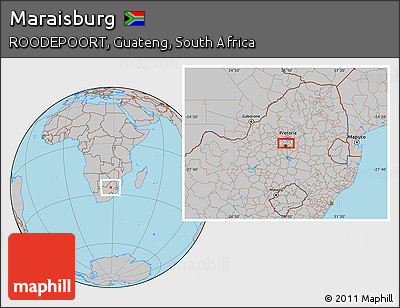 Gray Location Map of Maraisburg