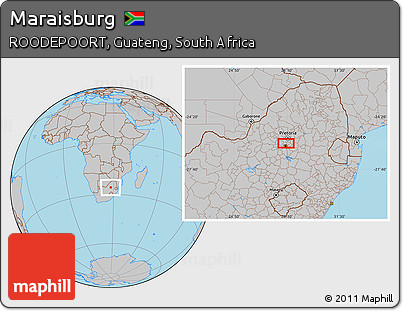 Gray Location Map of Maraisburg