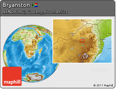 Physical Location Map of Bryanston
