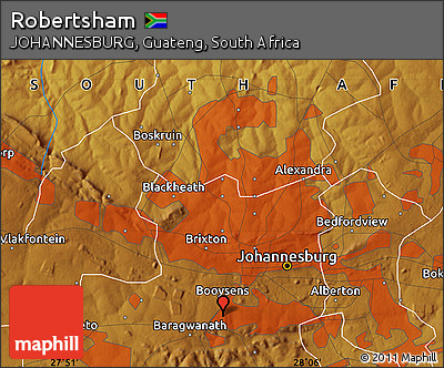 Physical Map of Robertsham
