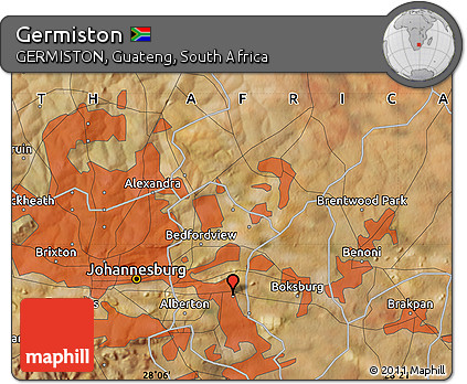 Satellite Map of Germiston