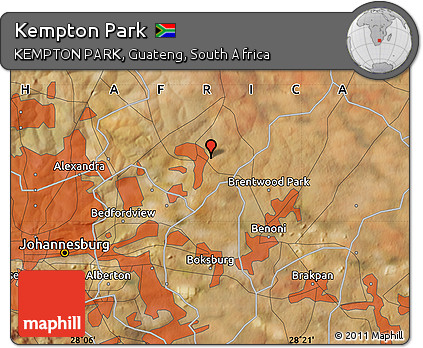 Kempton Park Map Street Free Satellite Map Of Kempton Park