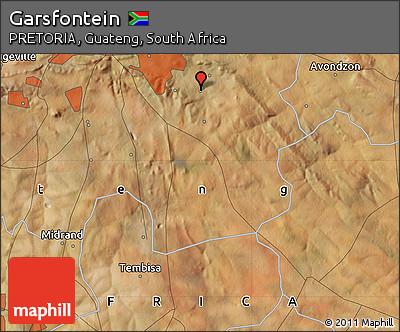 Satellite Map of Garsfontein