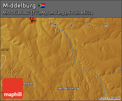 Physical Map of Middelburg