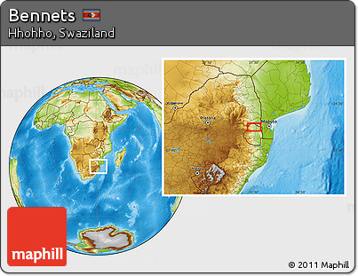 Physical Location Map of Bennets