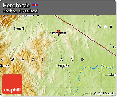 Physical Map of Herefords