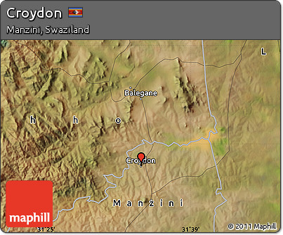 Satellite Map of Croydon