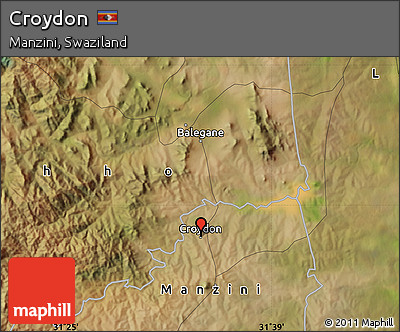 Satellite Map of Croydon