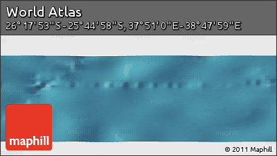 Satellite Panoramic Map of the Area around 26° 1' 26" S, 38° 19' 30" E