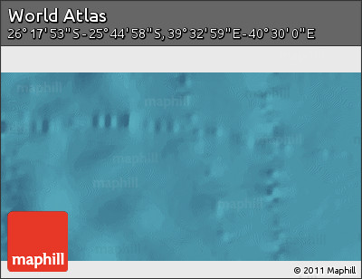 Satellite 3D Map of the Area around 26° 1' 26" S, 40° 1' 29" E