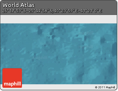 Satellite 3D Map of the Area around 26° 1' 26" S, 40° 52' 30" E