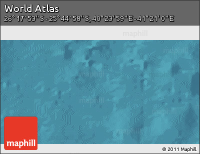 Satellite 3D Map of the Area around 26° 1' 26" S, 40° 52' 30" E