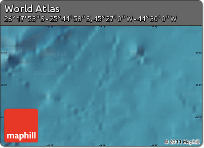 Satellite Map of the Area around 26° 1' 26" S, 44° 58' 30" W