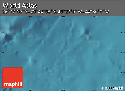 Satellite Map of the Area around 26° 1' 26" S, 44° 58' 30" W