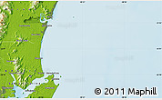 Physical Map of Guaratuba