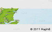 Physical Panoramic Map of Guaratuba