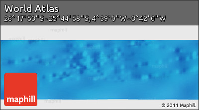Shaded Relief Panoramic Map of the Area around 26° 1' 26" S, 4° 10' 30" W