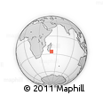 Outline Map of the Area around 26° 1' 26" S, 50° 13' 30" E, rectangular outline