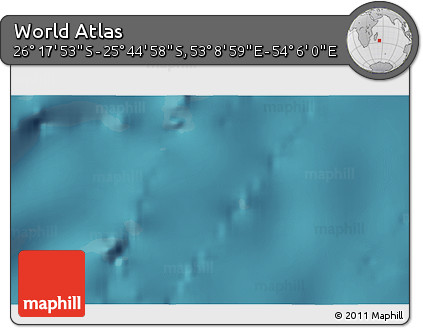 Satellite 3D Map of the Area around 26° 1' 26" S, 53° 37' 30" E