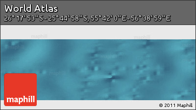 Satellite Panoramic Map of the Area around 26° 1' 26" S, 56° 10' 29" E