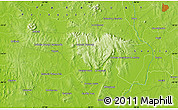 Physical Map of the area around 26° 1' 26" S, 56° 52' 30" W