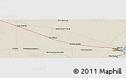 Shaded Relief Panoramic Map of San Hilario