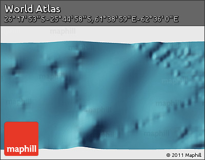 Satellite 3D Map of the Area around 26° 1' 26" S, 62° 7' 30" E