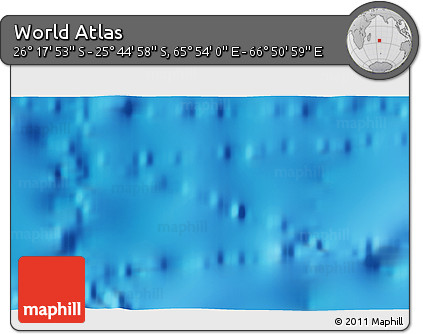 Physical 3D Map of the Area around 26° 1' 26" S, 66° 22' 30" E